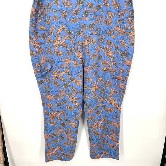 WILDFANG The Essential Sleeveless Coverall Sz 2X Blue Orange Floral Stretch - Picture 10 of 16